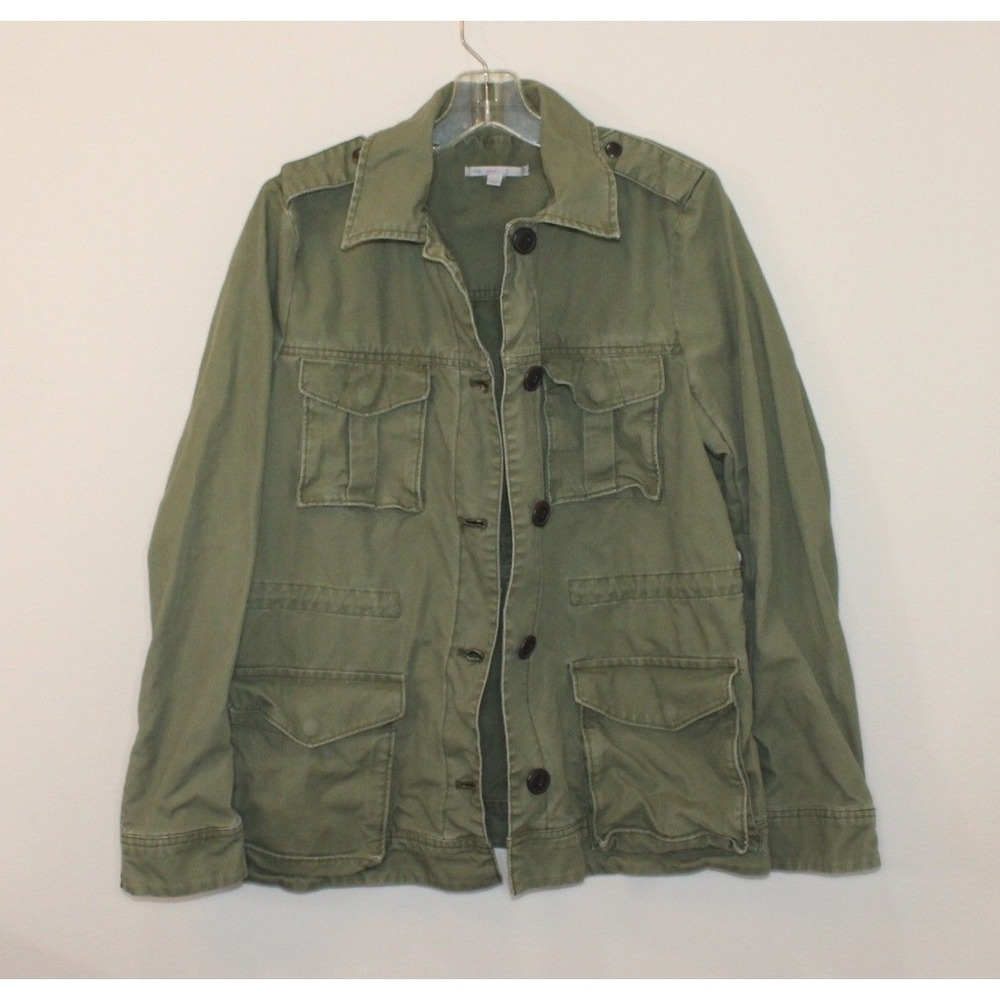 women's Gap Utility Field Jacket Size Medium olive green cotton military style
